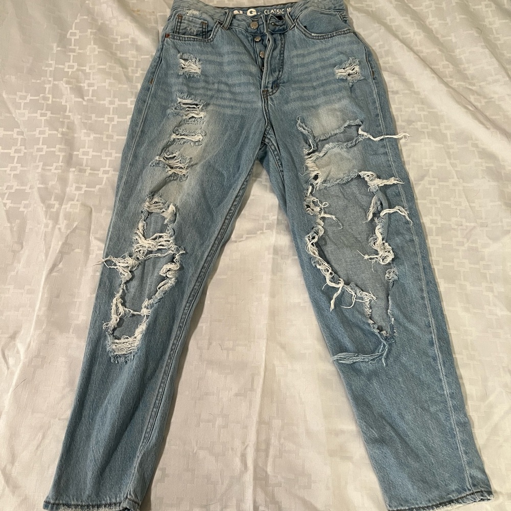 Ripped Light Blue Jeans